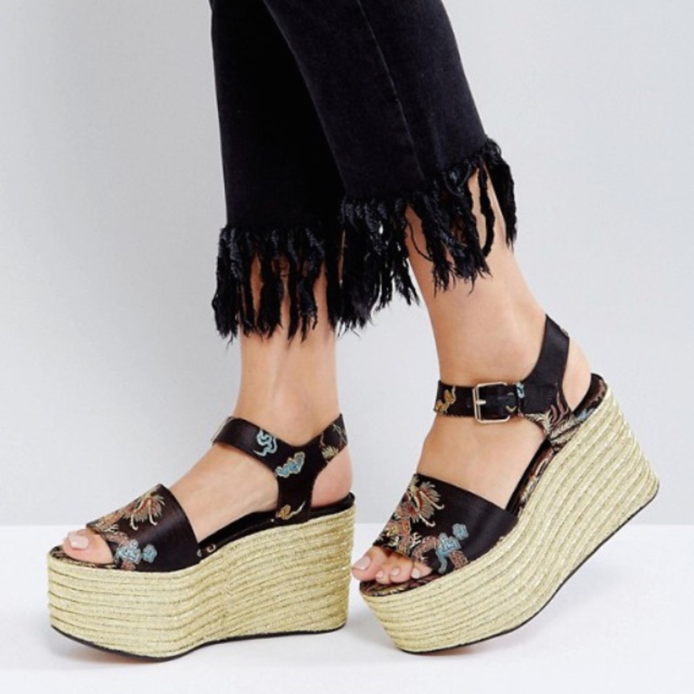 ASOS Target Me Mega Wedges